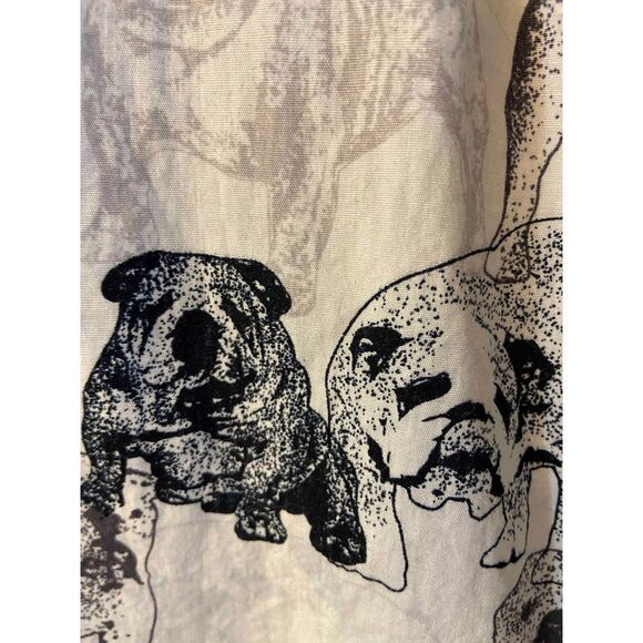 Nick it Bull Dogs size Xl button shirt #15848 Gray and Black LS - Picture 5 of 6